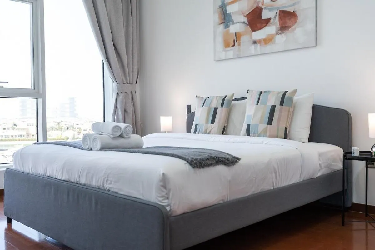 公寓 Serene 3-Bedroom With Waterfront Marina Views In Palm Jumeirah 迪拜 阿拉伯联合酋长国