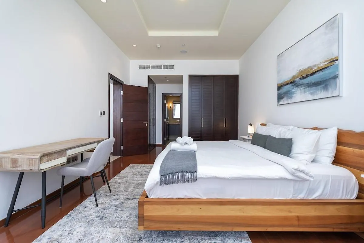 Serene 3-Bedroom With Waterfront Marina Views In Palm Jumeirah 迪拜 0*,